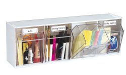 Interlocking Tilt Bin-4 Bin Unit White List $69