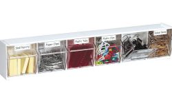 Interlocking Tilt Bin-6 Bin Unit White List $28