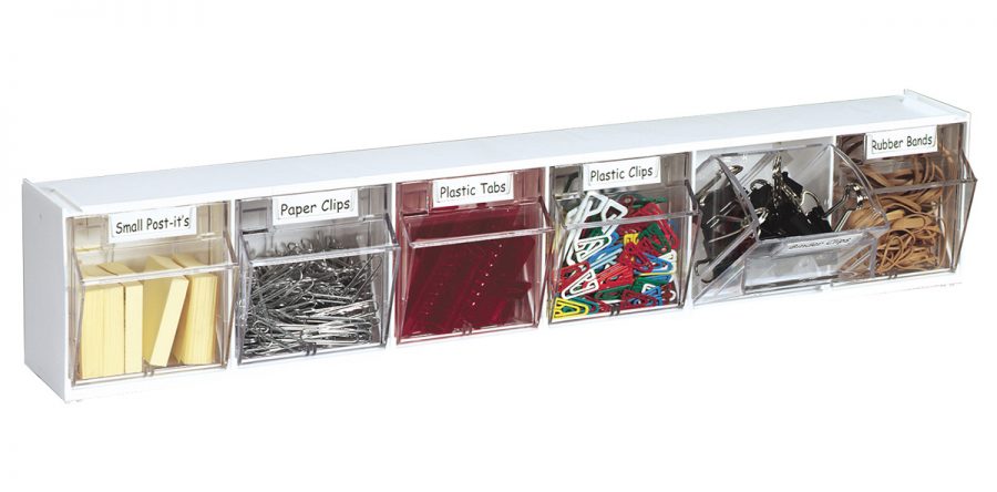 Interlocking Tilt Bin-6 Bin Unit White List $28