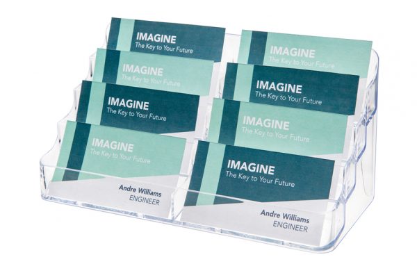 Business Card Holders 8 Compartments-Clear List $12.95