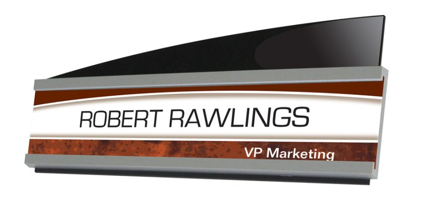 Interior Image Sign Holder 8 1/2 x 2 – Nameplate List $20