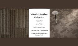 Westminster Carpet Tile list $2.35 sqft