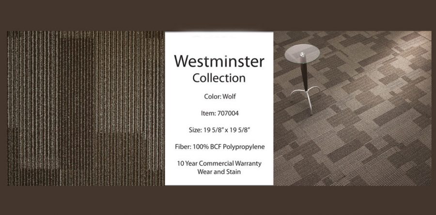 Westminster Carpet Tile list $2.35 sqft