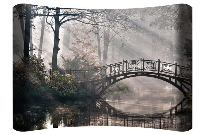 Bridge Over Water Curved Wall Art $149.99