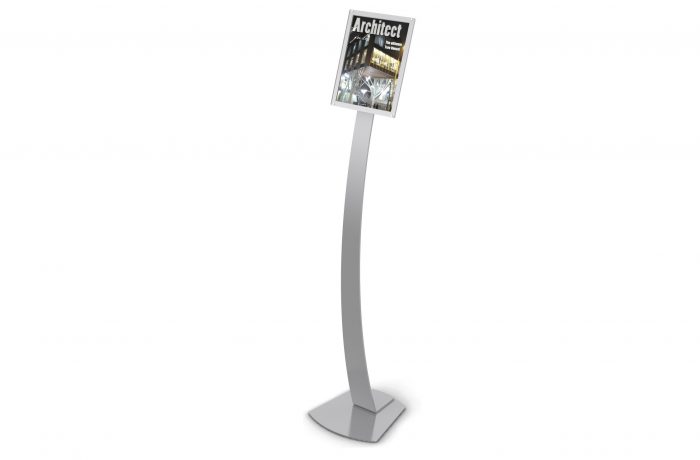 Contemporary Sign Stand 8-5×11 Silver List $250