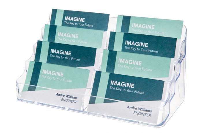 Business Card Holders 8 Compartments-Clear List $12.95