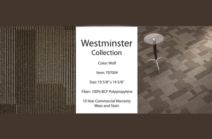 Westminster Carpet Tile list $2.35 sqft