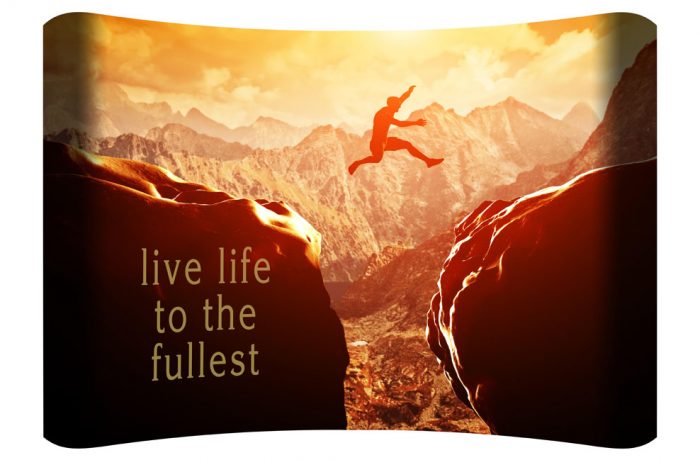 Live Life to the Fullest Curved Wall Art $149.99